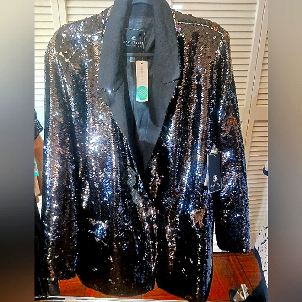 BRAND NEW Bagatelle Sequin Blazer size 1X